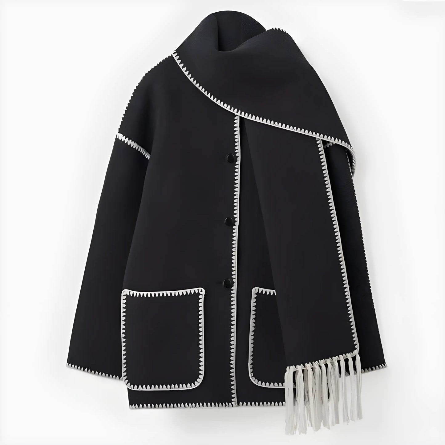 Alma - Jacke mit Schalkragen - Lässig - Leicht - Moderner Stil - Ideal für Winter und Herbst