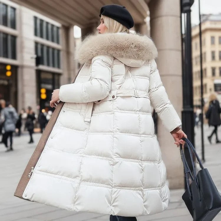 Luxuriöser Warmer Winterparka Mit Veganer Pelz Für Damen | Perfekt für Herbst/Winter