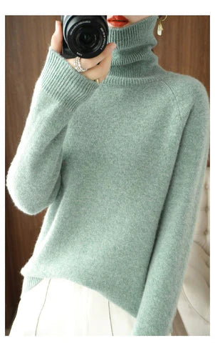 Luxuriöser Weicher Kaschmir-Strickpullover für Damen | Ideal für Herbst/Winter