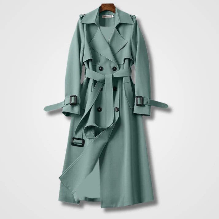 Vintage Trenchcoat Mit Knöpfen Und Gürtel Für Damen | Perfekt für Herbst/Winter