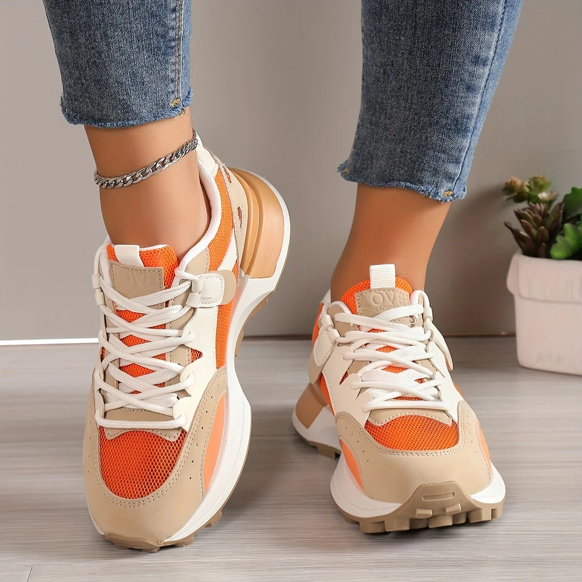 Elegante Bunte Lässige Sneakers für Damen | Ideal für Jeden Tag