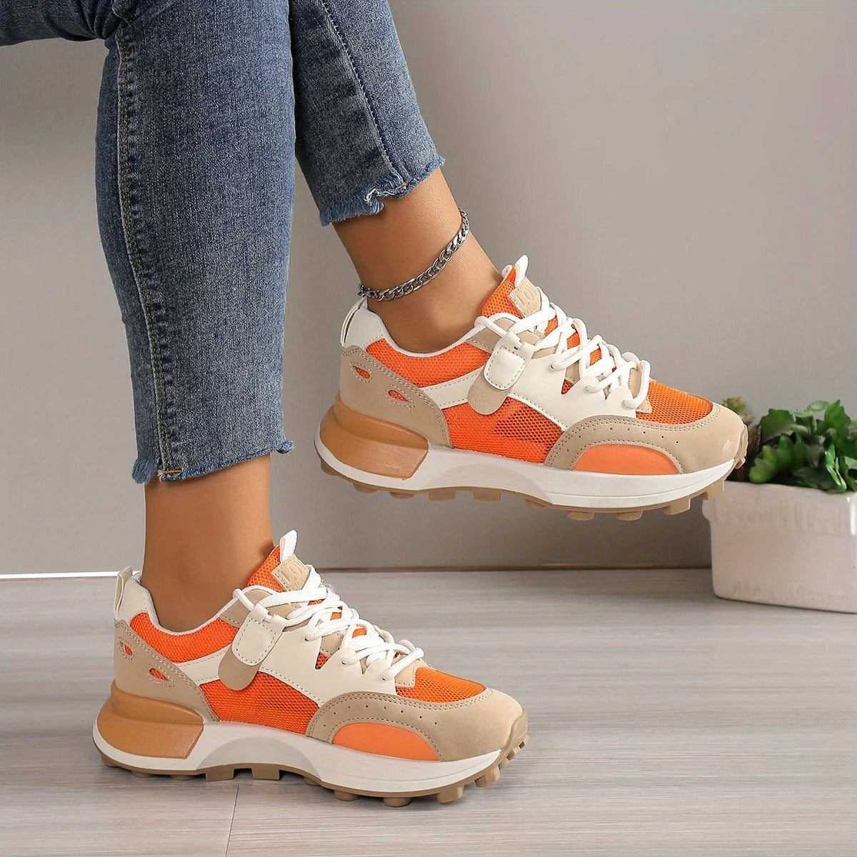 Elegante Bunte Lässige Sneakers für Damen | Ideal für Jeden Tag