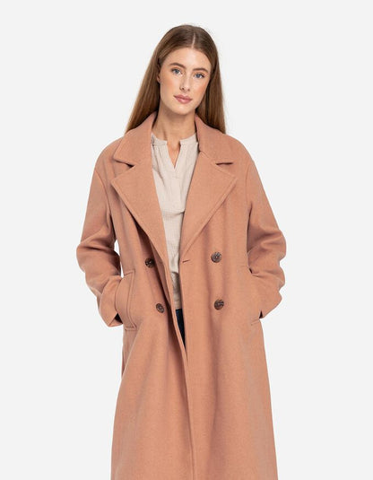 Lässiger Klassischer Langer Zweireihiger Winter-Trenchcoat für Damen | Ideal für Herbst/Winter