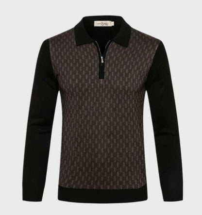 Malachi - Polo-Pullover mit Reißverschluss - Klassisch - Trendy - Ideal für Herbst/Winter