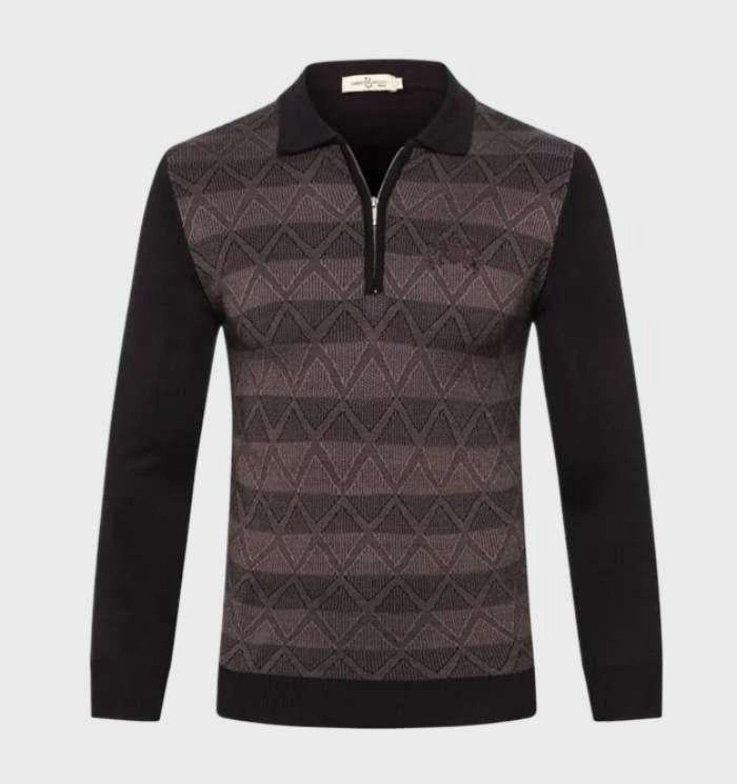 Malachi - Polo-Pullover mit Reißverschluss - Klassisch - Trendy - Ideal für Herbst/Winter