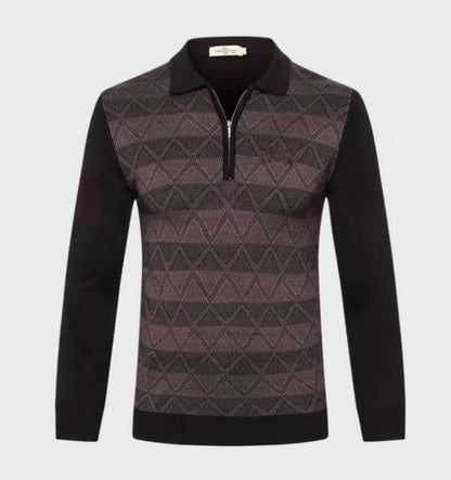 Malachi - Polo-Pullover mit Reißverschluss - Klassisch - Trendy - Ideal für Herbst/Winter