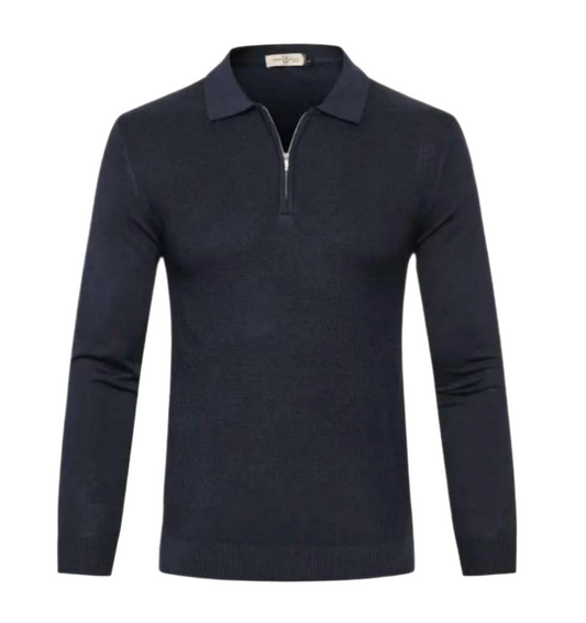 Malachi - Polo-Pullover mit Reißverschluss - Klassisch - Trendy - Ideal für Herbst/Winter