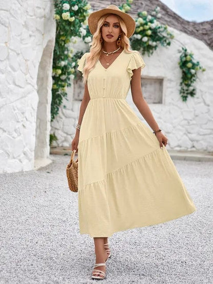 Lina - Langes Kleid - Chic - Leichtgewicht - Ideal für den Sommer