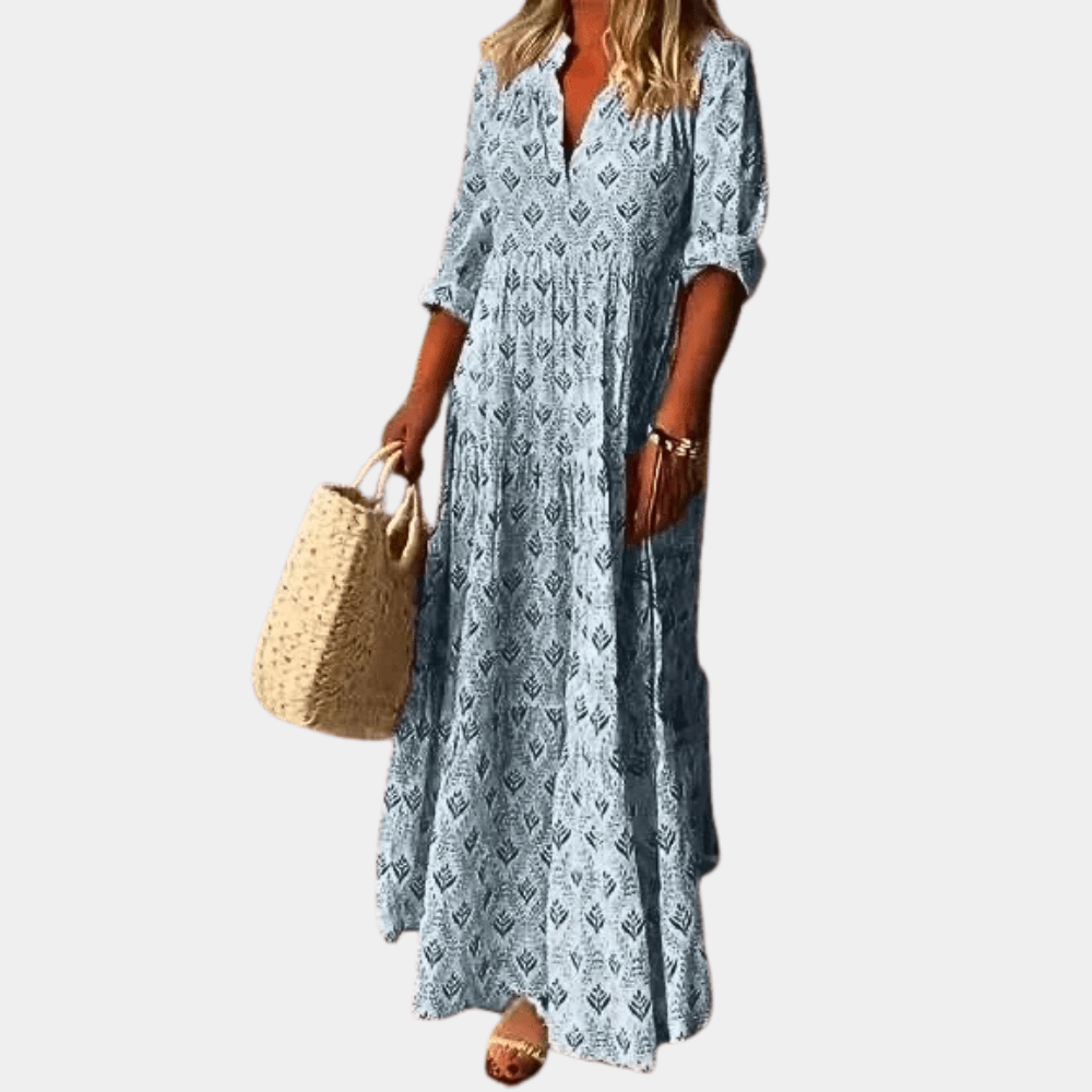 Karin - Boho Maxi kleid - Für Frauen | Luxuriöser Blick