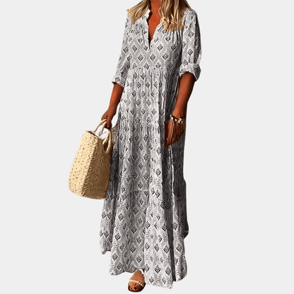 Karin - Boho Maxi kleid - Für Frauen | Luxuriöser Blick