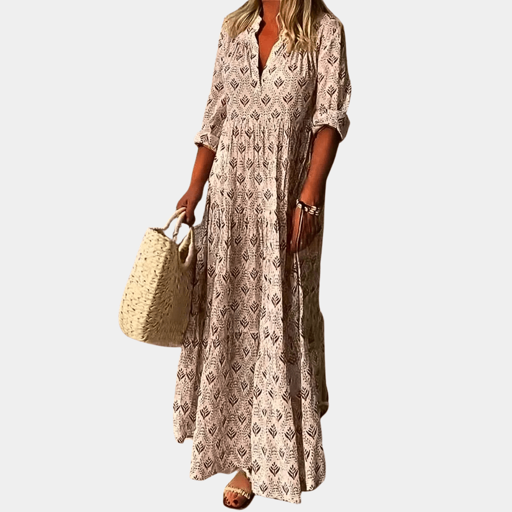 Karin - Boho Maxi kleid - Für Frauen | Luxuriöser Blick