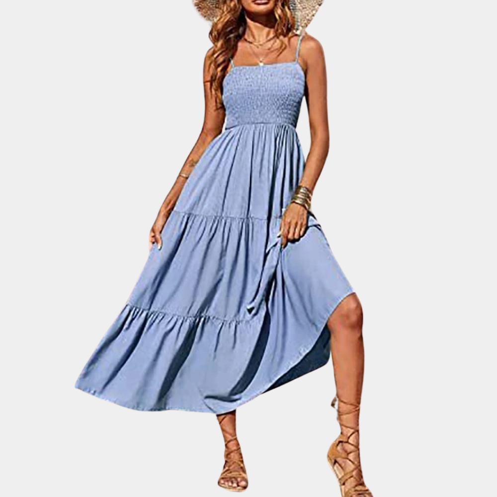 Wiebke - Midi-Kleid - Lässig - Leichtgewicht - Ideal für den Sommer