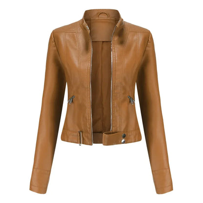 Vintage Elegante Lederjacke Biker für Damen | Perfekt für den Alltag