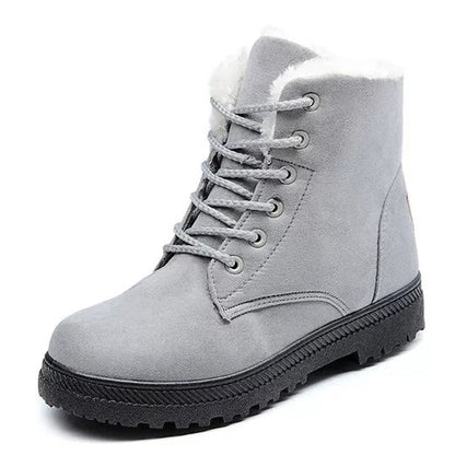 Casual Winter Stiefeletten Mit Wolle Für Damen | Perfekt für den Winter