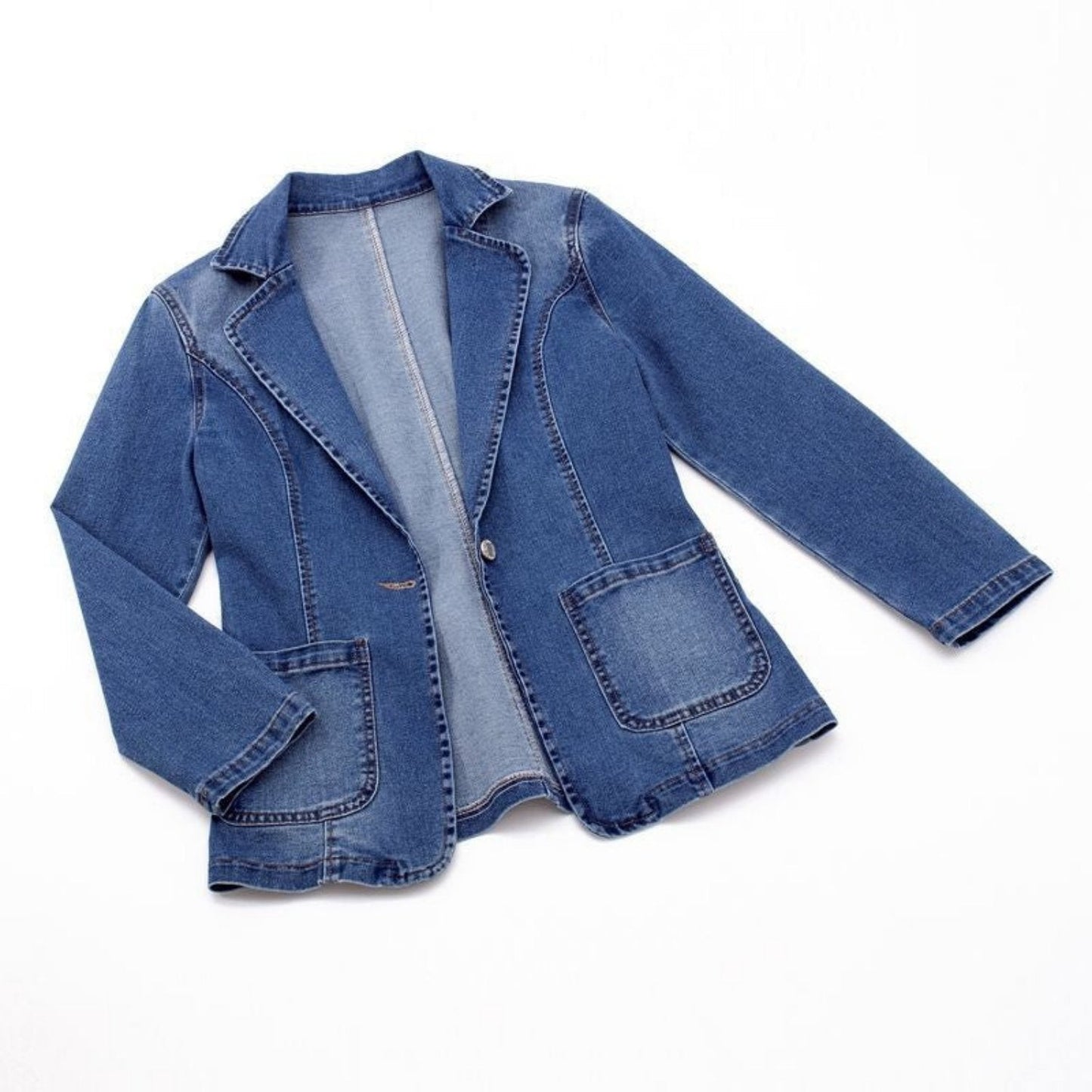 Georgia - Denim Blazer - Schick/Elegant - Modisch - Ideal für Herbst/Winter