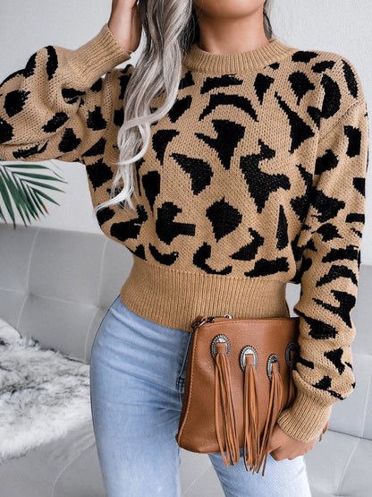 Stylischer mit Jaguarprint Sweatshirt für Damen | Ideal für Herbst/Winter