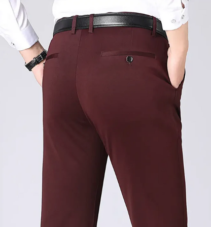 Slim Fit Polyester Stretch-Hosen für Herren | Perfekt für Alltagstrage