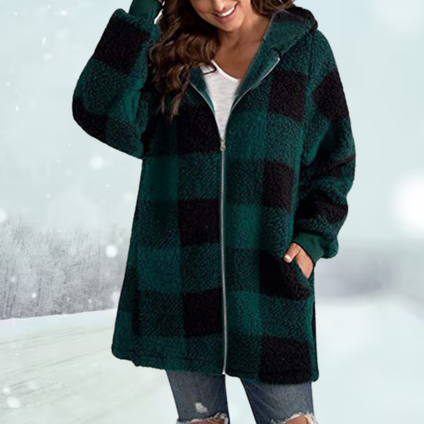 Jodie - Warme Jacke mit Kapuze - Lässig - Komfortabel - Ideal für Herbst/Winter