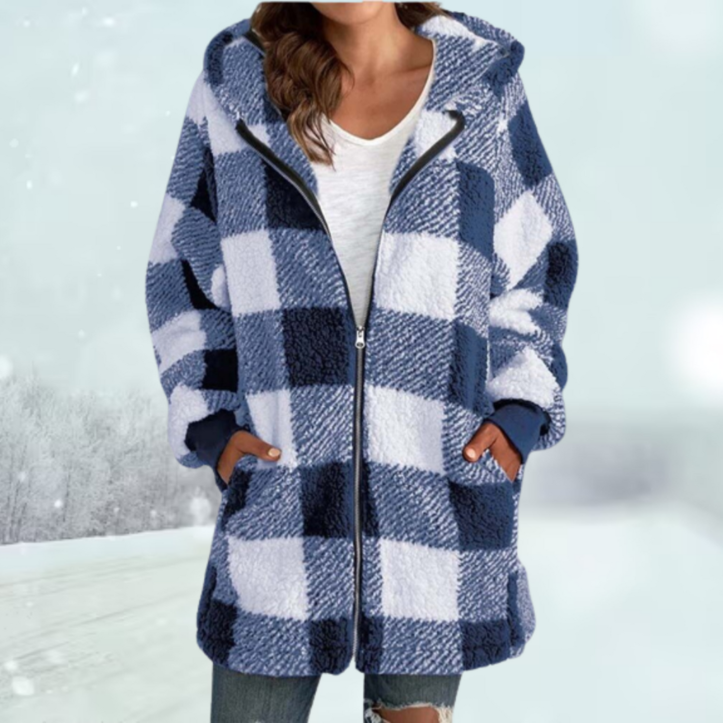 Jodie - Warme Jacke mit Kapuze - Lässig - Komfortabel - Ideal für Herbst/Winter