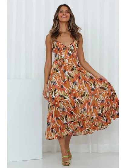 Ines - Midi-Kleid - Lässig - Leicht - Ideal für den Sommer