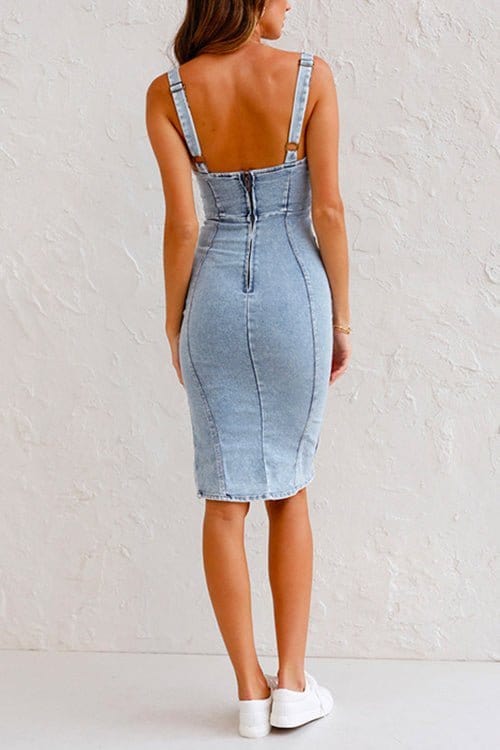 Edith - Denim-Kleid - Lässig - Trendy - Perfekt für den Alltag