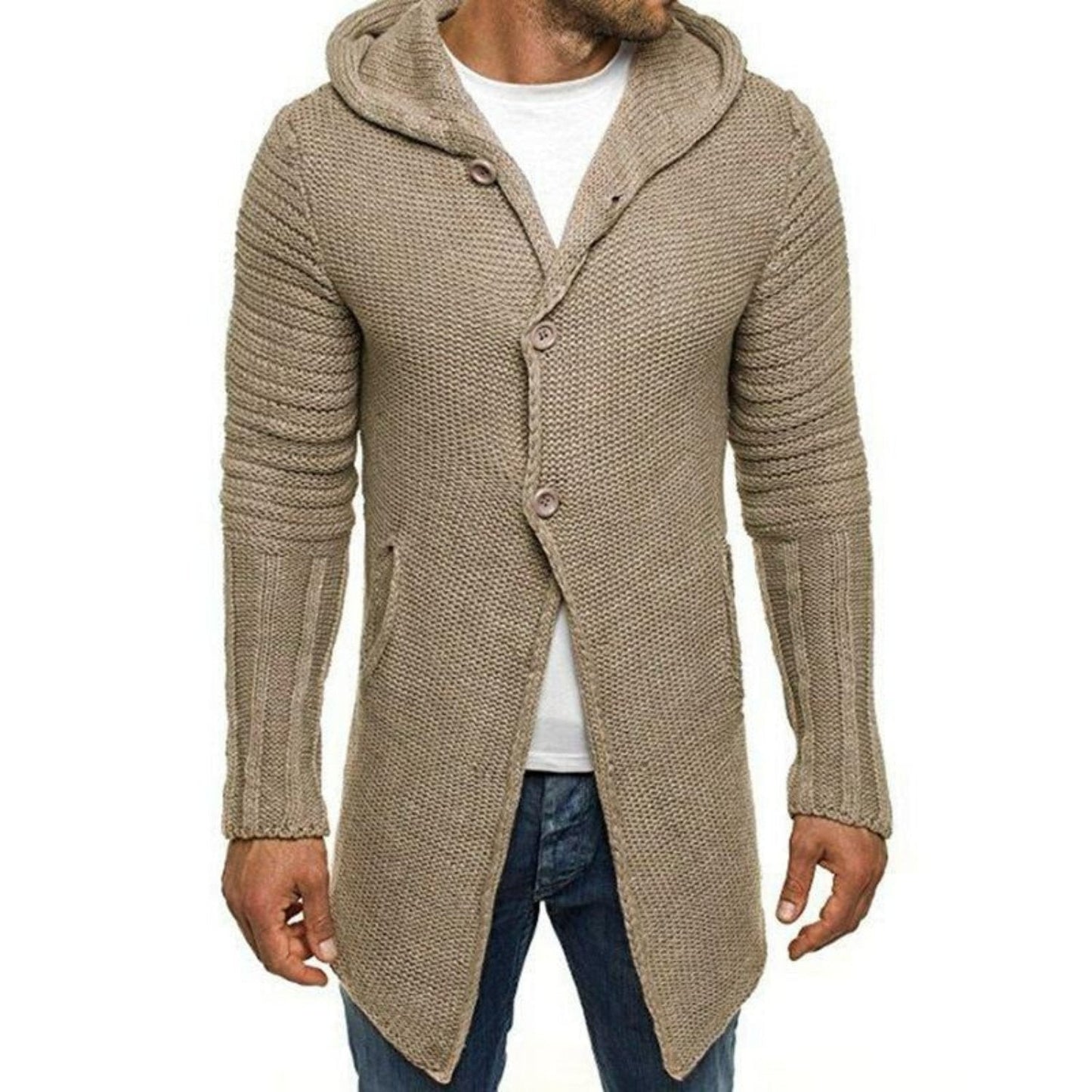 Ulrich - Lange Strickjacke mit Kapuze - Casual - Made for Comfort - Ideal für Herbst/Winter