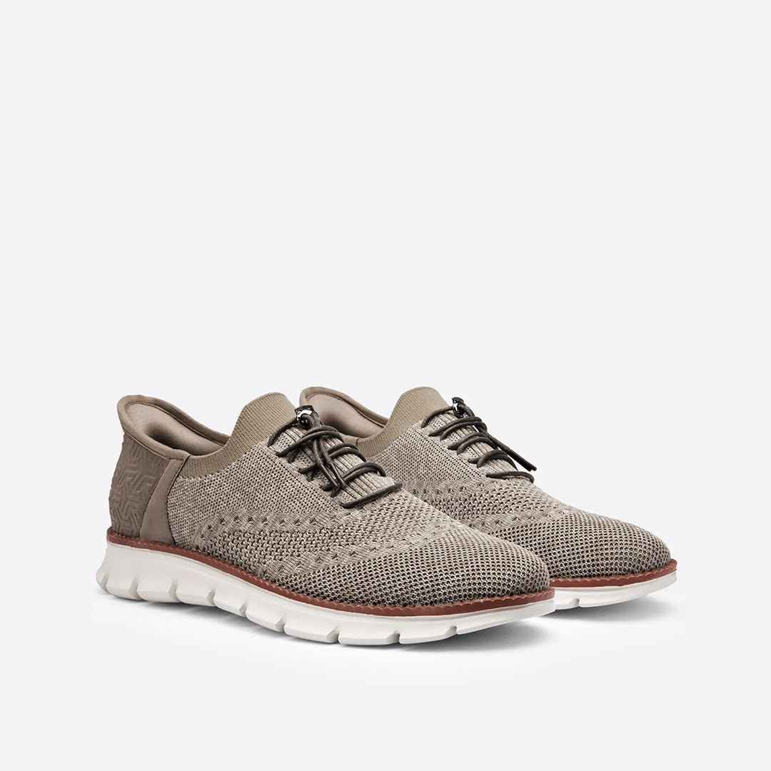 Albert - Herren Sneakers - Sportlich - Grau/Khaki, Vielseitiges Design - Alltagstauglich