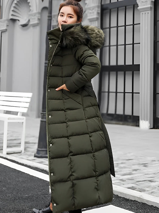 Stylische Parka-Kapuzenjacke für Frauen | Ideal für den Winter